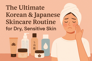Glow Like Glass: The Ultimate Korean & Japanese Skincare Routine for Dry, Sensitive Skin