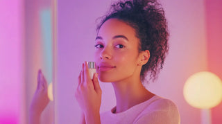 serene scene close up woman