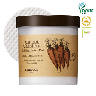 Carrot Carotene Calming Water Pad (60 Pads) - SKINFOOD