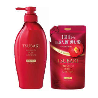 TSUBAKI Premium Moist & Repair Shampoo 450ml Refill Set (+300ml Refill Pack)