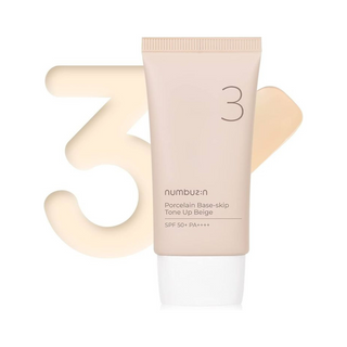 NUMBUZIN No.3 Porcelain Base-skip Tone Up Beige SPF50+/PA++++ 50ml