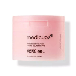 MEDICUBE PDRN Pink Collagen Toning Gel Toner Pad (70 Pads)